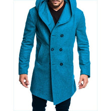 Load image into Gallery viewer, ZOGAA Fashion Mens Trench Coat Jacket Spring Autumn Mens Overcoats Casual Solid Color Woolen Trench Coat for Men Clothing 2019